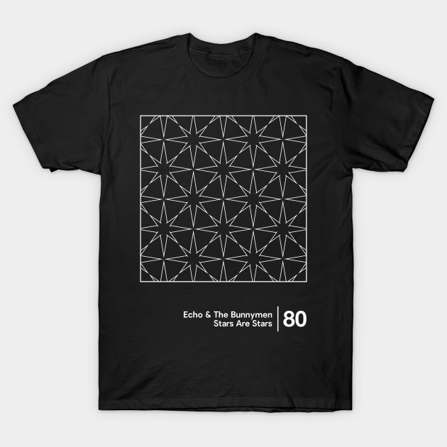 Echo & The Bunnymen - Minimalist Style Graphic Artwork T-Shirt by saudade